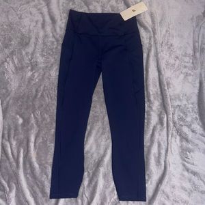 Fabletics Capri Leggings Color: Navy Size: 4-6 (S)
